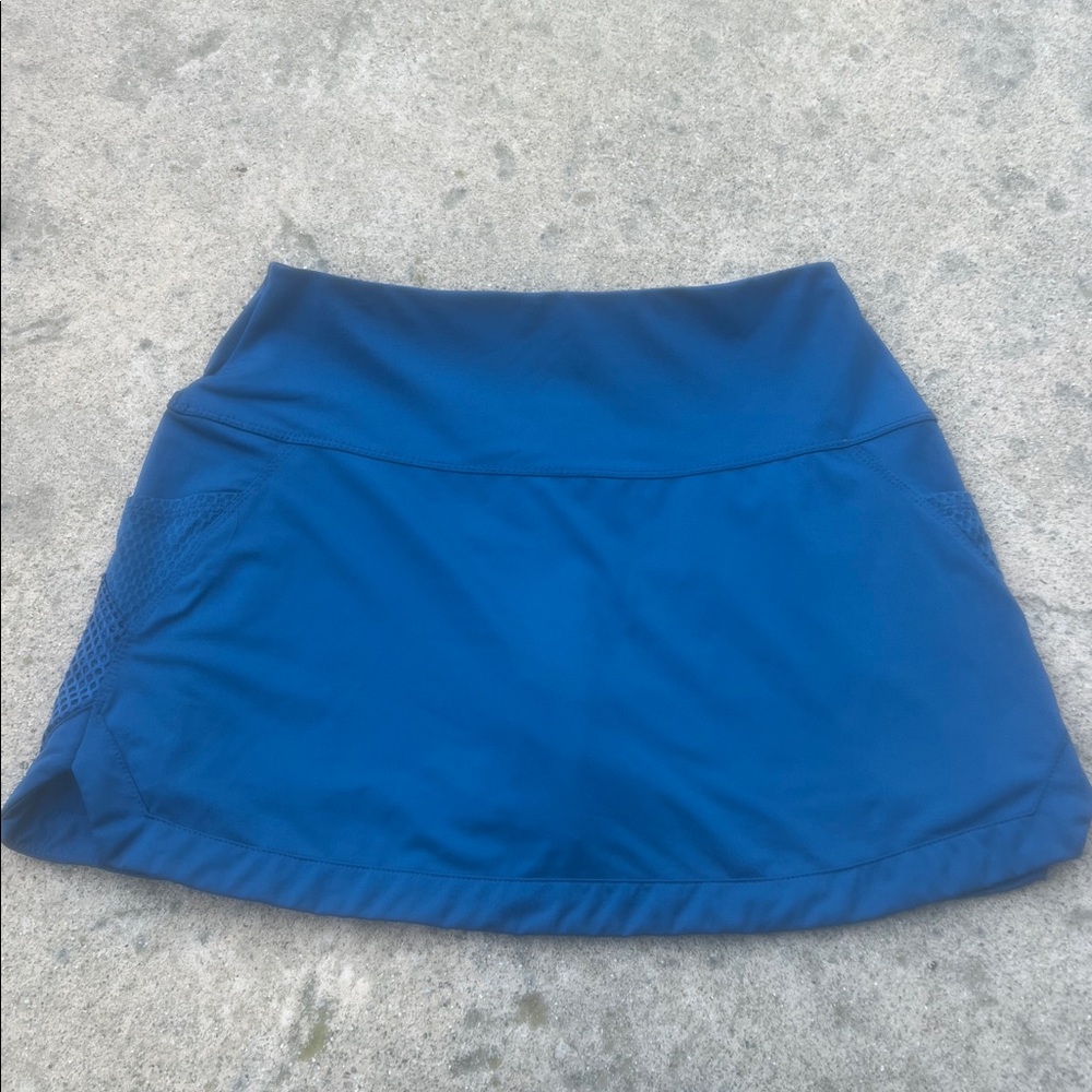 Lucky In Love Teal Blue Mesh Side pocket Tennis Pickleball Skort Women's Size S - Picture 4 of 6